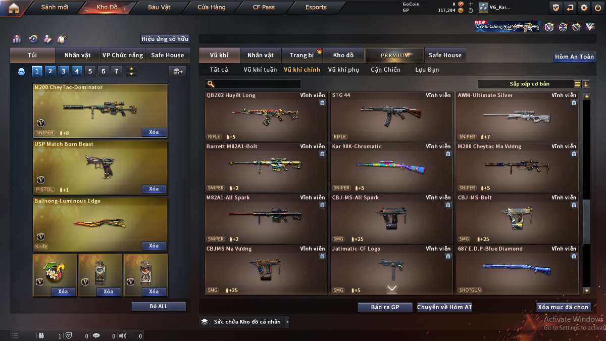 shop acc cf uy tin gia re